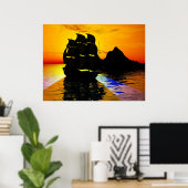 Poster Voile lisse (Bureau à domicile)