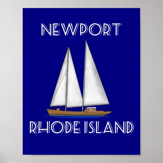 Poster Voile Newport Rhode Island (Devant)
