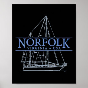 Poster Voile Norfolk Virginie