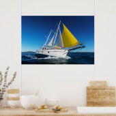 Poster Voile Océane En Yacht (Cuisine)