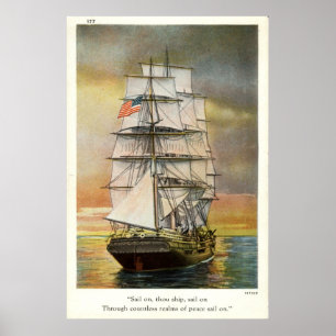 Poster Voile sur You Ship Vintage 1926