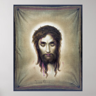 POSTER VOILE VERONIQUE - JÉSUS CHRISTUS - 1876