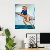 Poster Voile vers le haut (Bureau à domicile)