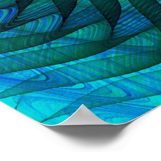 Poster Voile vert (Coin)