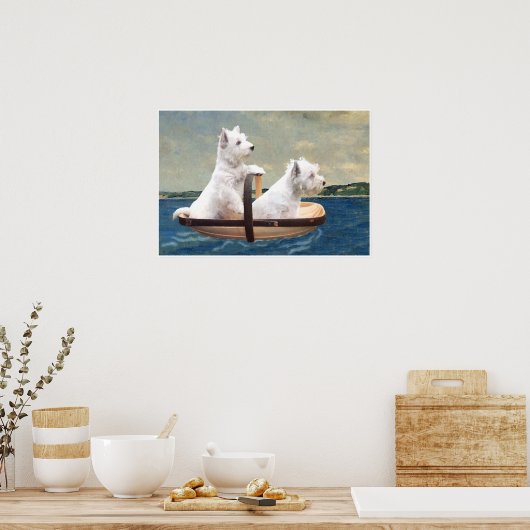 Poster Voile Westies Set (Cuisine)