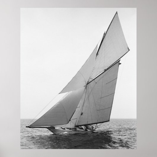 Poster Voile Yacht Gloriana, 1891 (Devant)