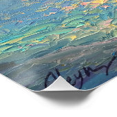 Poster Voilier au coucher du soleil (Coin)