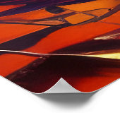 Poster Voilier coloré AI ART (Coin)