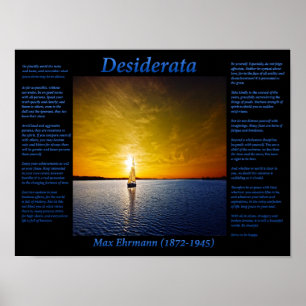 Poster Voilier en bleu