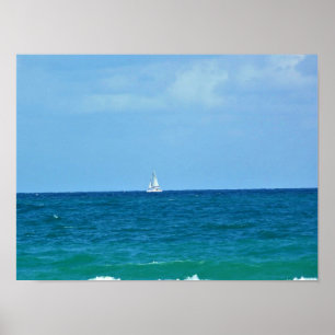 Poster Voilier, Fort Lauderdale, Floride