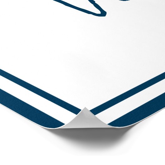 Poster Voilier mariage (Coin)