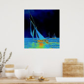 Poster Voilier Papoose 1887 Colorisé (Cuisine)