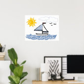 Poster Voilier PB (Bureau à domicile)