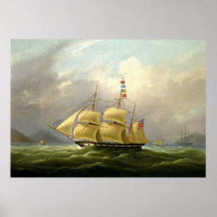 Poster voilier peinture 40