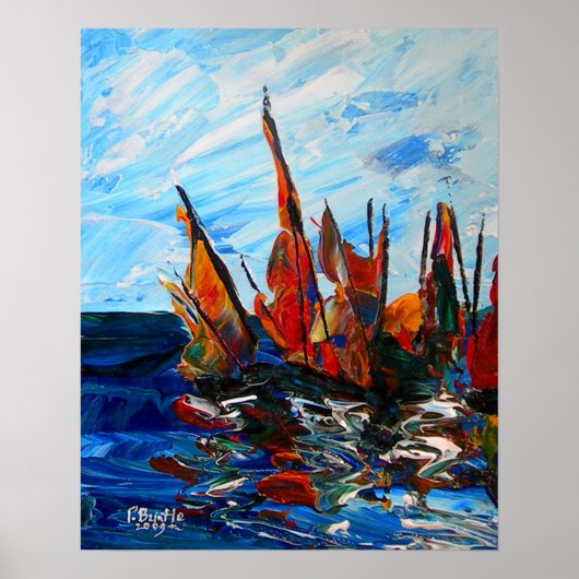 Poster Voiliers au port a bainet 2009 (Devant)