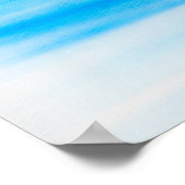 Poster Voiliers dans un océan bleu (Coin)