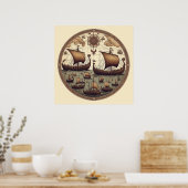 Poster Voiliers Viking Anciens 3 (Cuisine)
