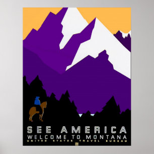 Poster Voir America Montana