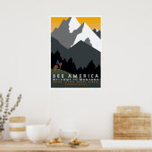 Poster Voir Amérique - Bienvenue au Montana (Cuisine)