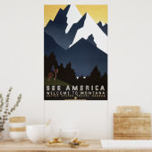 Poster Voir Amérique : Montana (Cuisine)