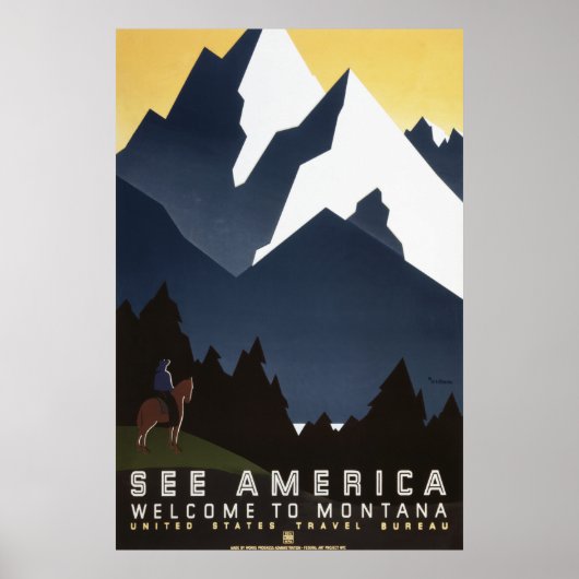 Poster Voir Amérique : Montana (Devant)
