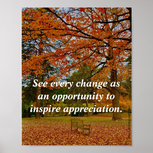 Poster Voir chaque changement comme une opportunité d'ins (Devant)