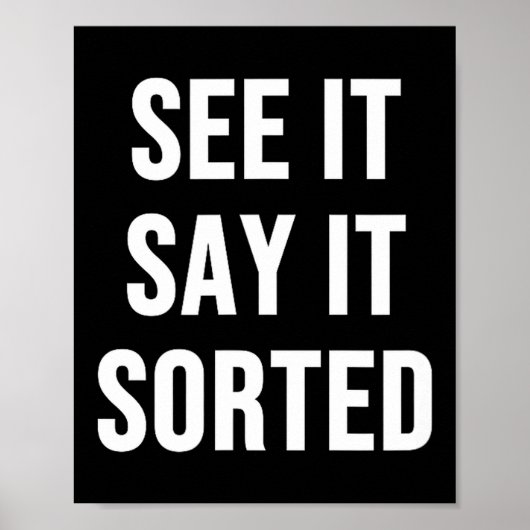 Poster Voir, Dire, Trié (Devant)