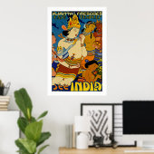 Poster Voir Inde - Ajanta Frescoes (Bureau à domicile)