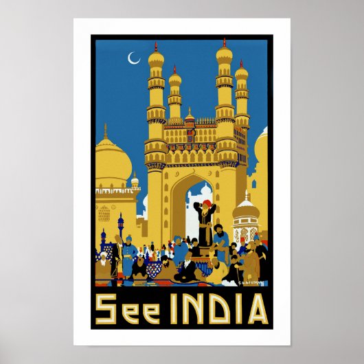 Poster Voir Inde ~ Hyderabad (Devant)