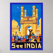Poster Voir Inde ~ Hyderabad ~ Vintage voyage (Devant)