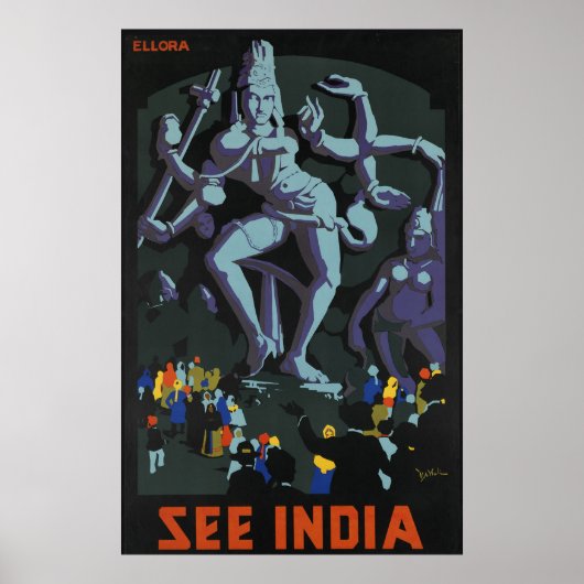 Poster Voir India Ellora (Devant)
