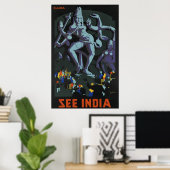 Poster Voir India Ellora (Bureau à domicile)