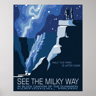 Poster Voir la voie lactée dans Black Canyon of the Gunni