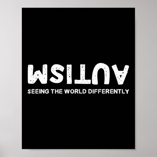 Poster Voir Le Monde Différemment L'Autisme À L'Inverse (Devant)