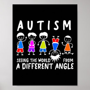 Poster Voir Le Monde D'Un Autre Angle Autisme Awa