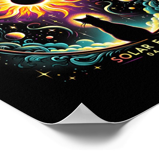 Poster Voir l'ensemble Avril 8 2024 Solar Eclipse Amoureu (Coin)