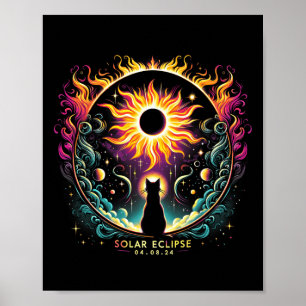 Poster Voir l'ensemble Avril 8 2024 Solar Eclipse Amoureu