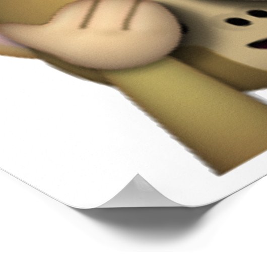 Poster Voir No Evil Monkey - Emoji (Coin)