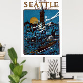 Poster Voir Seattle en 1915 (Bureau à domicile)