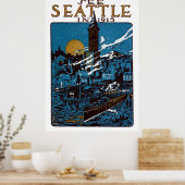 Poster Voir Seattle en 1915 (Cuisine)