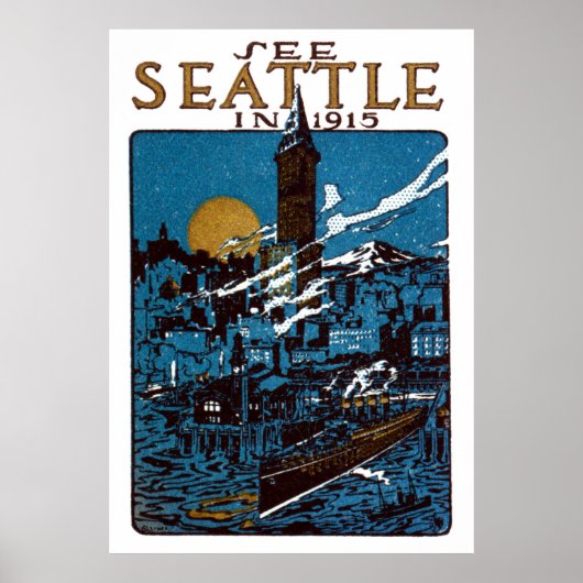 Poster Voir Seattle en 1915 (Devant)