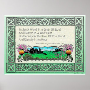 Poster "Voir Un Monde Dans Un Grain De Sable"