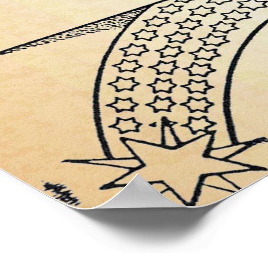 Poster "Voir Un Monde Dans Un Grain De Sable" Or (Coin)