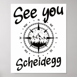 Poster Voir Vous Randonnée Scheidegg Allemagne Vacances S