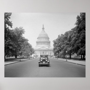 Poster Voiture à Capitol, 1923. Photo ancienne