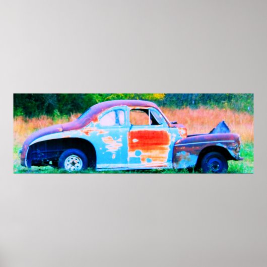 Poster Voiture abandonnée (Devant)