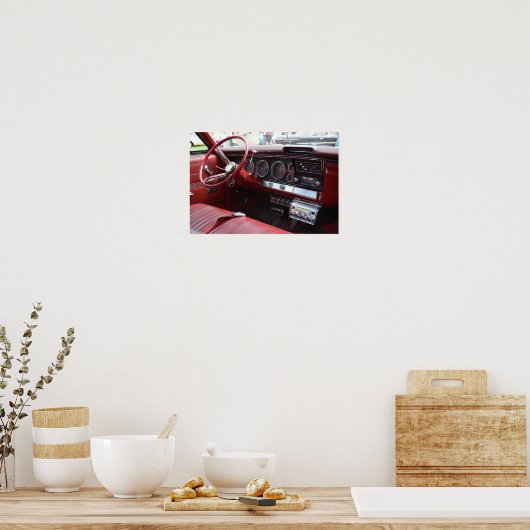 Poster Voiture ancienne avec 8 pistes (Cuisine)