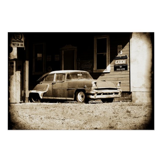 Poster Voiture antique (Devant)
