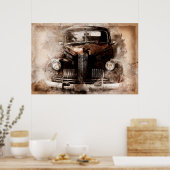 Poster Voiture antique (Cuisine)