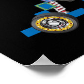 Poster Voiture Aqua Ado Hunger Force Mooninites (Coin)